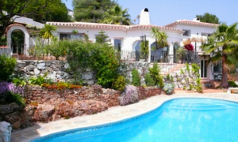 Villa property for sale at walking distance of the village Mijas Pueblo, Costa del Sol 