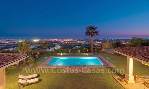 Exclusive villa for sale with a panoramic views, prestigious gated community, Marbella – Benahavis 