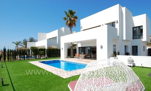 Modern contemporary villa for sale, frontline golf with sea view, Marbella – Benahavis 