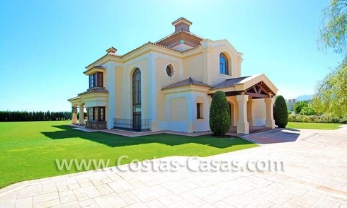 New modern andalusian style villa to buy, golf resort, New Golden Mile, Puerto Banus - Marbella, Estepona 