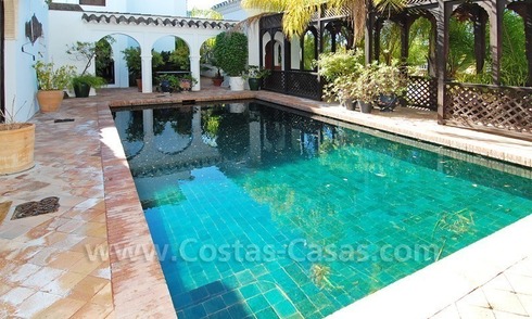 Moorish Andalusian double house for sale on the Golden Mile near Puerto Banus 