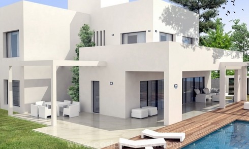 Newly built modern style villas for sale, beachside San Pedro Marbella 