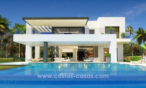 Brand New Designer Villas for sale on the Golden Mile, Marbella 