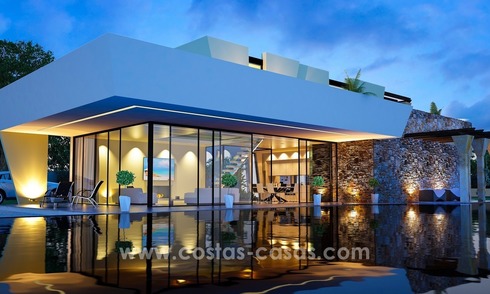 New designer villas, next to the golf course in Nueva Andalucía, Marbella 