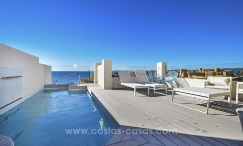 Modern Frontline Beach Penthouse apartment for sale on the New Golden Mile, Marbella - Estepona 