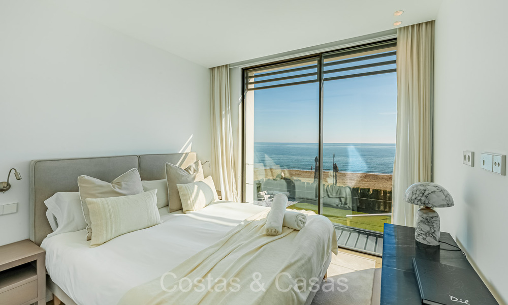 Unique ultra-modern beach front designer villa for sale, New Golden Mile, Marbella - Estepona. Ready to move in. 72233