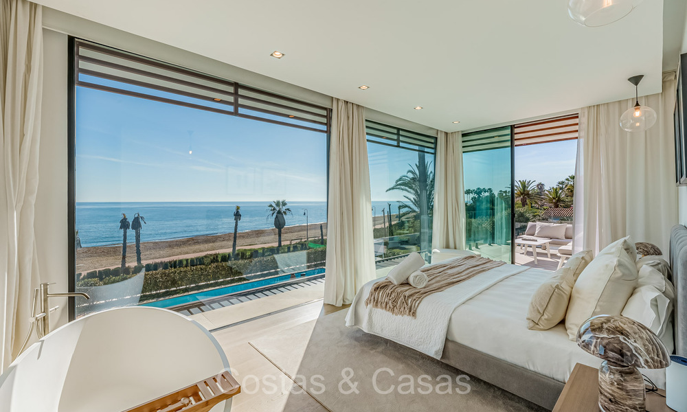 Unique ultra-modern beach front designer villa for sale, New Golden Mile, Marbella - Estepona. Ready to move in. 72234