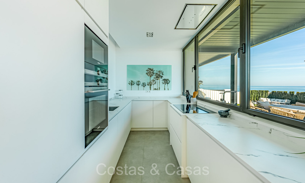 Unique ultra-modern beach front designer villa for sale, New Golden Mile, Marbella - Estepona. Ready to move in. 72249