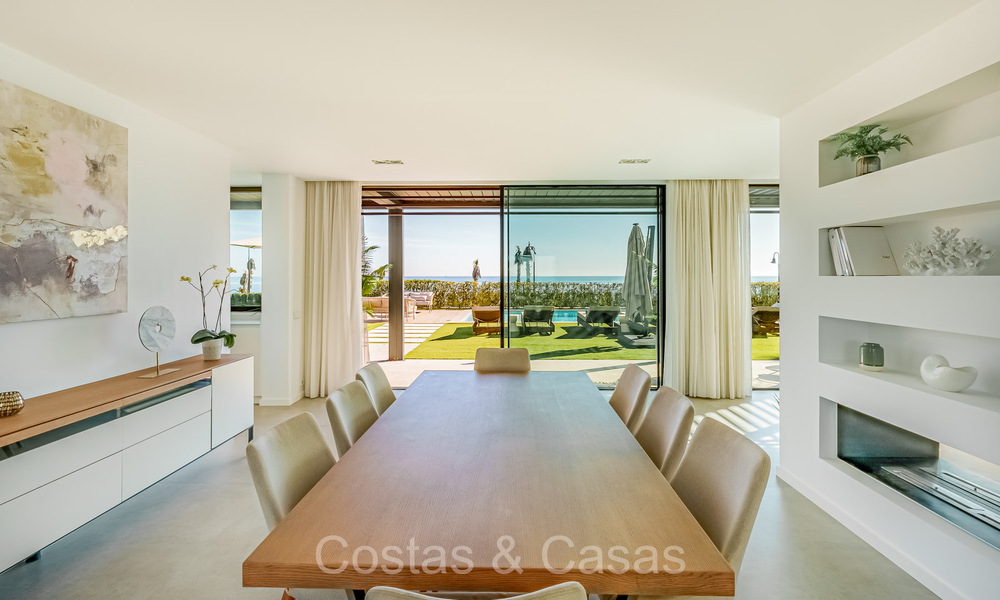 Unique ultra-modern beach front designer villa for sale, New Golden Mile, Marbella - Estepona. Ready to move in. 72256