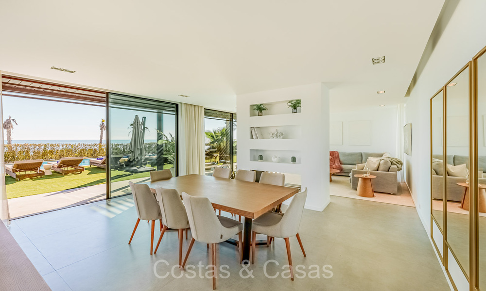 Unique ultra-modern beach front designer villa for sale, New Golden Mile, Marbella - Estepona. Ready to move in. 72257