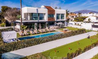 Unique ultra-modern beach front designer villa for sale, New Golden Mile, Marbella - Estepona. Ready to move in. 72276 