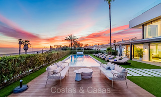 Unique ultra-modern beach front designer villa for sale, New Golden Mile, Marbella - Estepona. Ready to move in. 72283 