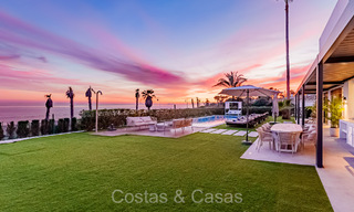 Unique ultra-modern beach front designer villa for sale, New Golden Mile, Marbella - Estepona. Ready to move in. 72284 