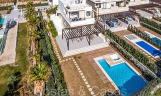 New luxury front line beach villa for sale in an exclusive complex, New Golden Mile, Marbella - Estepona 69821 