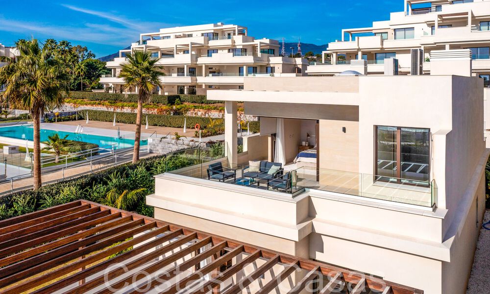 New luxury front line beach villa for sale in an exclusive complex, New Golden Mile, Marbella - Estepona 69823