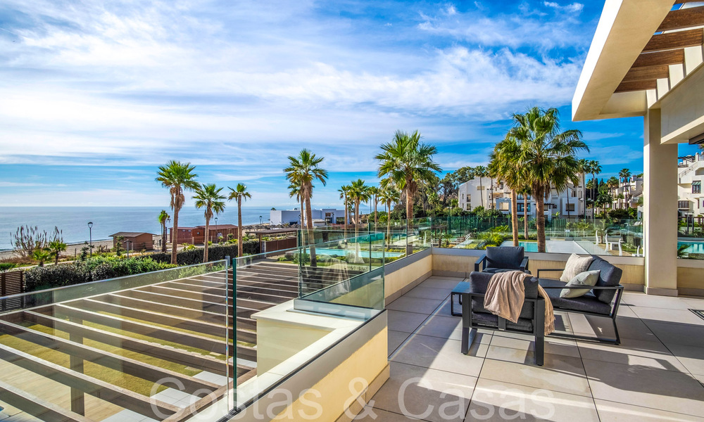 New luxury front line beach villa for sale in an exclusive complex, New Golden Mile, Marbella - Estepona 69835