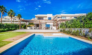New luxury front line beach villa for sale in an exclusive complex, New Golden Mile, Marbella - Estepona 69846 