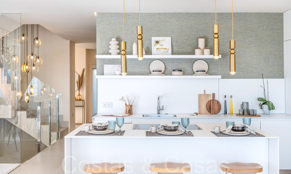 New luxury front line beach villa for sale in an exclusive complex, New Golden Mile, Marbella - Estepona 69859