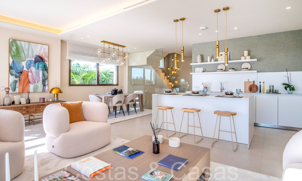 New luxury front line beach villa for sale in an exclusive complex, New Golden Mile, Marbella - Estepona 69860