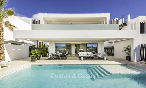 Amazing new avant-garde luxury villas for sale on the Golden Mile in Marbella. LAST VILLA! 19142