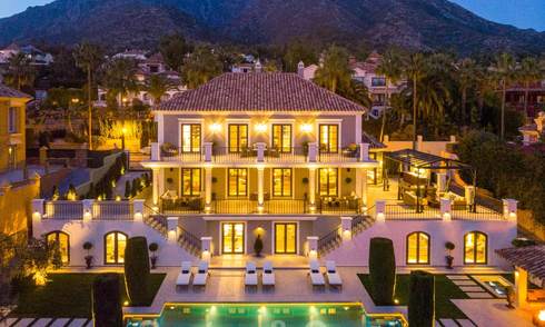 Masterpiece fully renovated classic villa with sea views for sale, Sierra Blanca, Marbella 21038