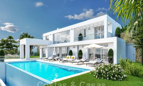 Modern new build villa with stunning mountain and sea views for sale in the hills of Eastern Marbella 24447