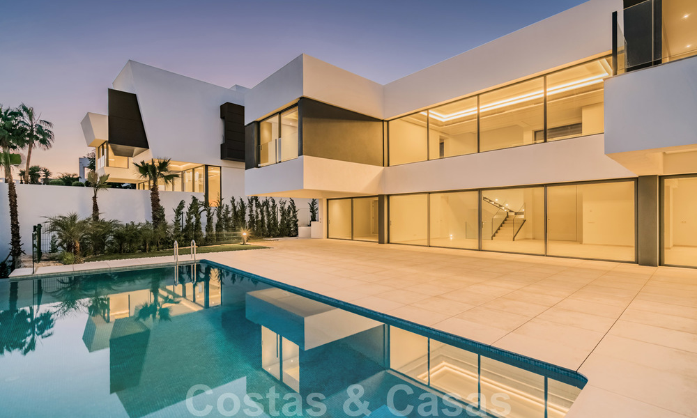 New luxury villa for sale, modern symmetrical architecture, Marbella ...