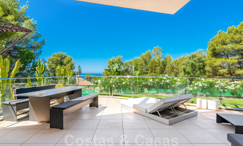 Modern luxury corner house with sea view for sale in the exclusive Sierra Blanca, Marbella 27147