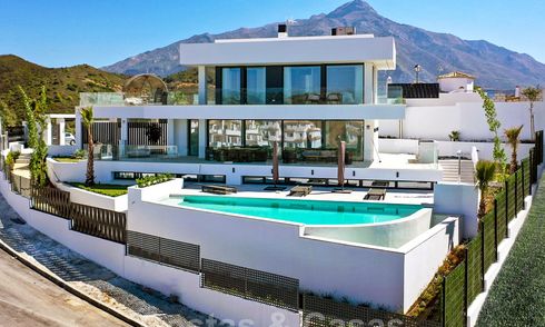 Exquisite new modern villa with magnificent panoramic sea views for sale, Nueva Andalucia, Marbella 28076