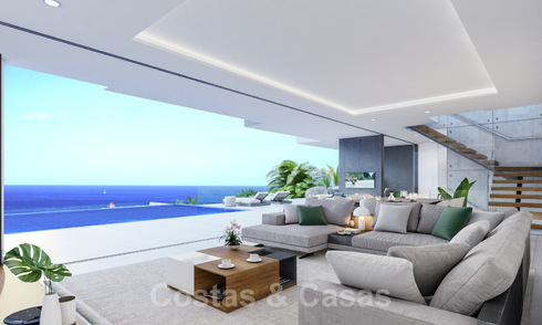 Stylish, new contemporary design villa for sale with panoramic views over the sea, near Estepona 28918