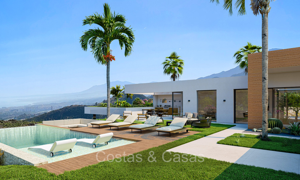 Modern new build villas for sale with stunning sea views in Marbella, close to the beaches and centre 72564