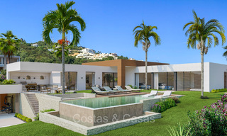 Modern new build villas for sale with stunning sea views in Marbella, close to the beaches and centre 72565 