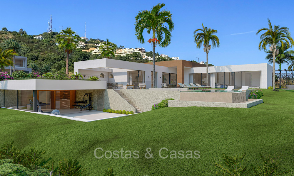 Modern new build villas for sale with stunning sea views in Marbella, close to the beaches and centre 72566