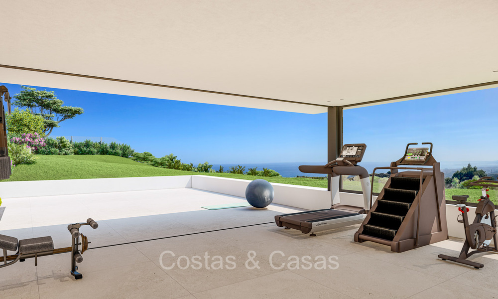 Modern new build villas for sale with stunning sea views in Marbella, close to the beaches and centre 72569