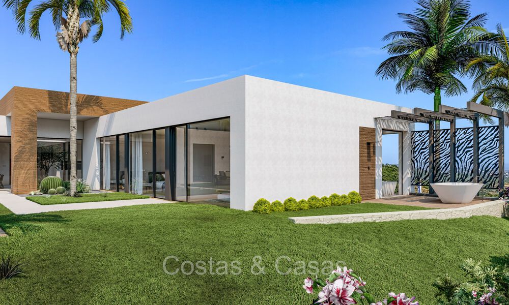 Modern new build villas for sale with stunning sea views in Marbella, close to the beaches and centre 72572