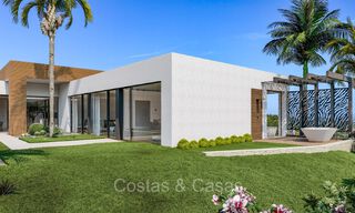 Modern new build villas for sale with stunning sea views in Marbella, close to the beaches and centre 72572 