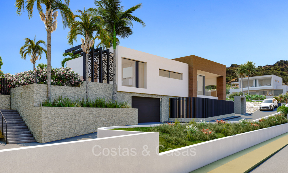 Modern new build villas for sale with stunning sea views in Marbella, close to the beaches and centre 72574