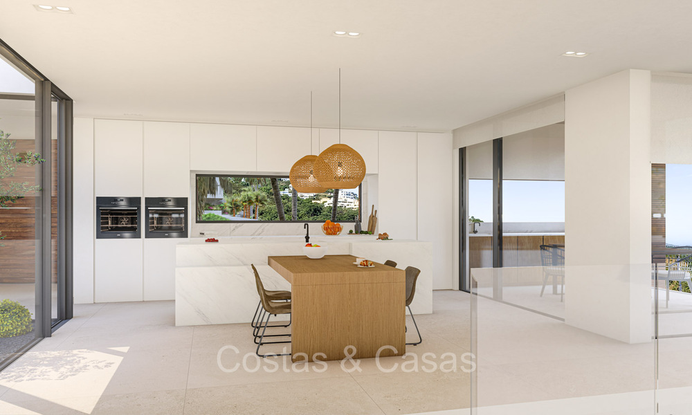 Modern new build villas for sale with stunning sea views in Marbella, close to the beaches and centre 72575