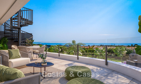 Modern new build apartments with sea views for sale in Marbella - Estepona. Ready to move in. Last units! 74489