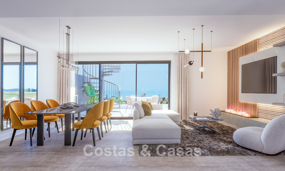 Modern new build apartments with sea views for sale in Marbella - Estepona. Ready to move in. Last units! 74491