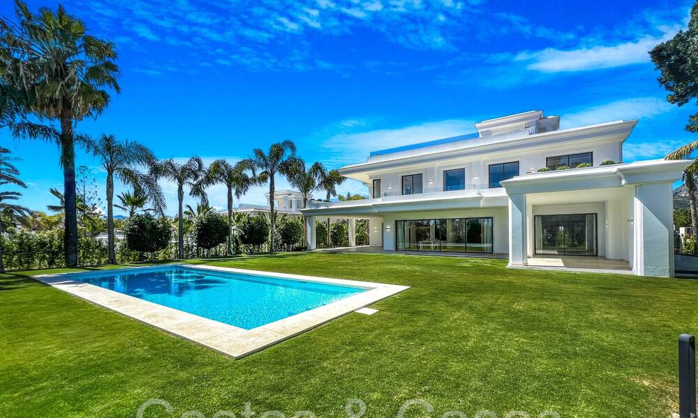 Modern - classic style new luxury villas for sale on the prestigious Golden Mile in Marbella 69663