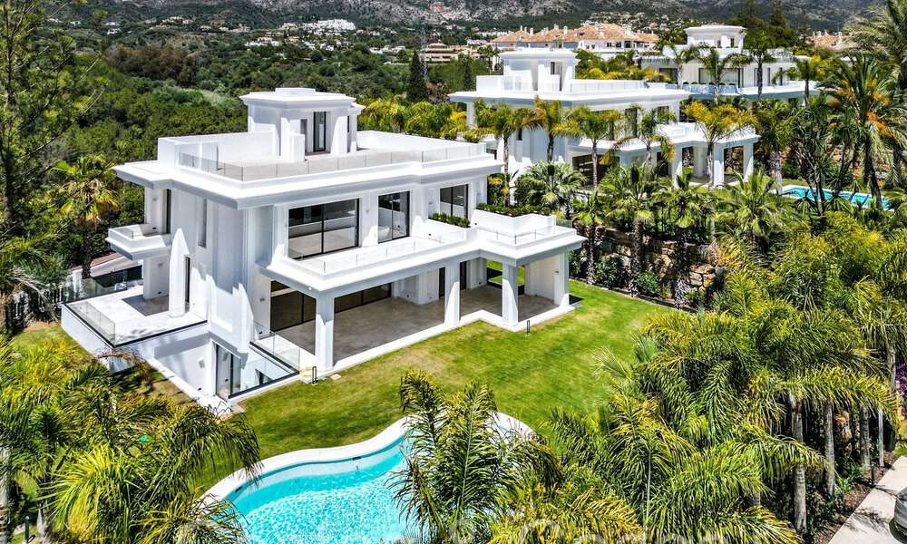 Modern - classic style new luxury villas for sale on the prestigious Golden Mile in Marbella 69671