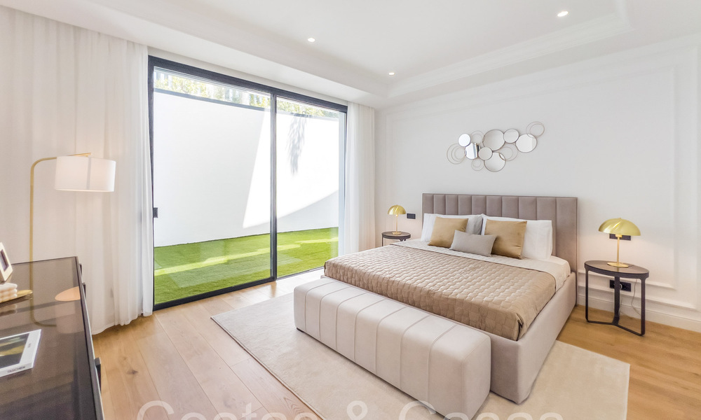 Modern - classic style new luxury villas for sale on the prestigious Golden Mile in Marbella 69681