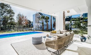 Contemporary luxury villas for sale at walking distance from a prominent golf club, on the New Golden Mile between Marbella and Estepona 69276 