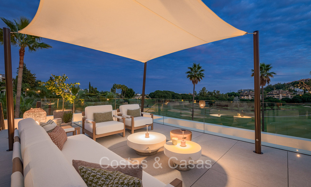 New, ultra-modern luxury villa for sale with architectural design, frontline golf Los Naranjos in Nueva Andalucia, Marbella 73095