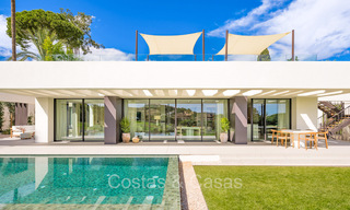 New, ultra-modern luxury villa for sale with architectural design, frontline golf Los Naranjos in Nueva Andalucia, Marbella 73097 