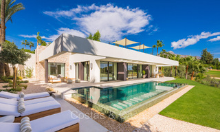 New, ultra-modern luxury villa for sale with architectural design, frontline golf Los Naranjos in Nueva Andalucia, Marbella 73099 