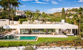 New, ultra-modern luxury villa for sale with architectural design, frontline golf Los Naranjos in Nueva Andalucia, Marbella 73121 