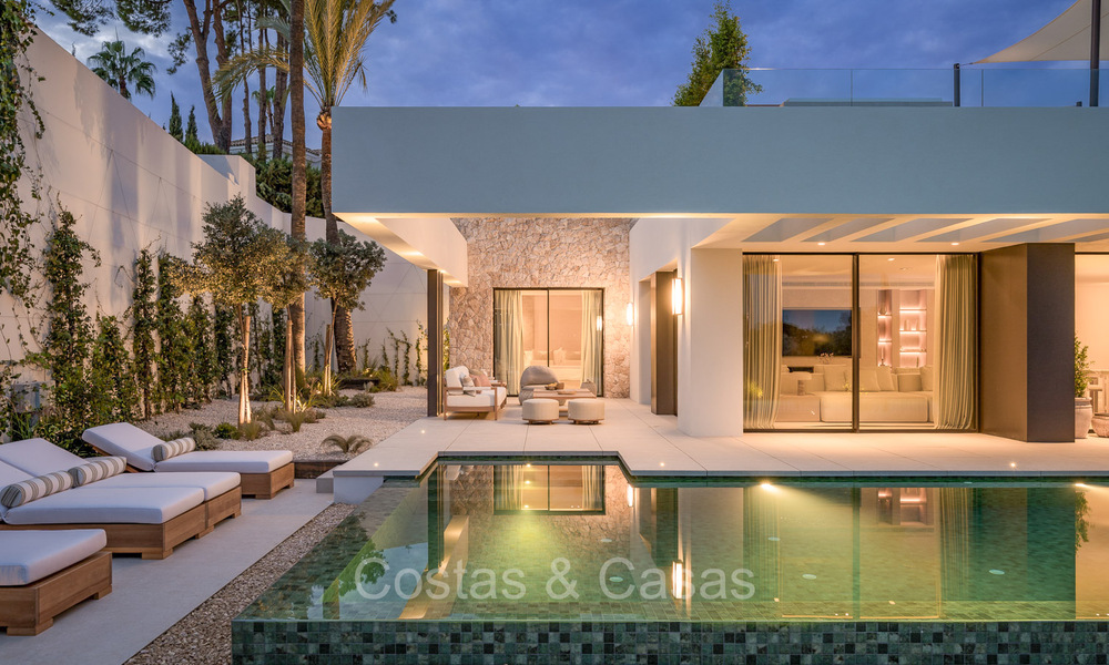 New, ultra-modern luxury villa for sale with architectural design, frontline golf Los Naranjos in Nueva Andalucia, Marbella 73135