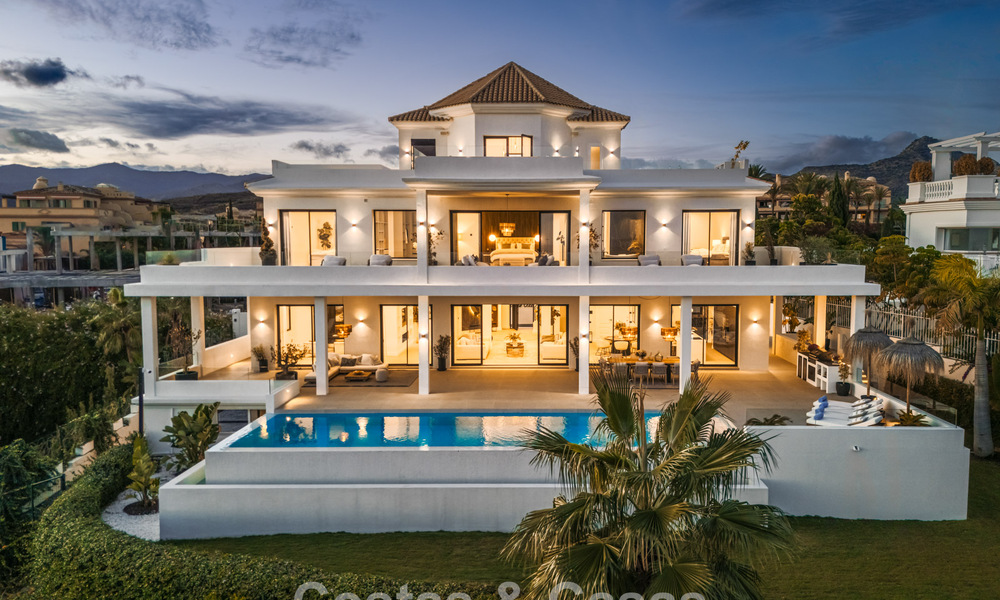 Exclusive designer villa with panoramic sea views for sale in the a five-star golf resort in Marbella - Benahavis 74769